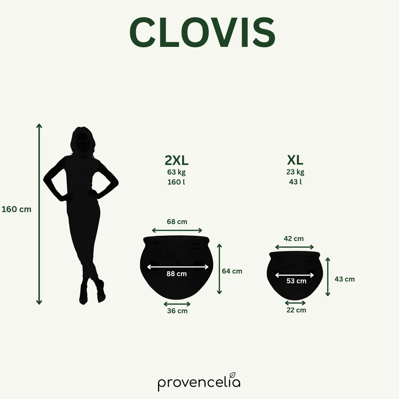 Pot CLOVIS 53x43cm violet