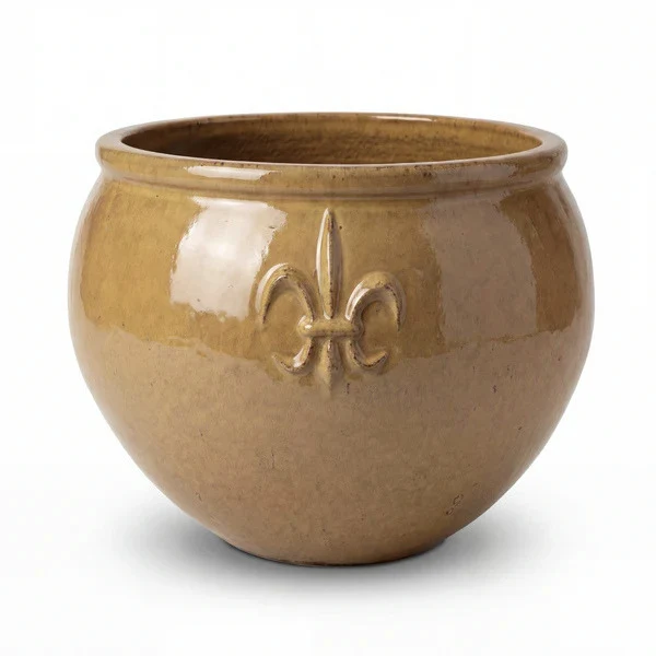 Pot CLOVIS 53x43cm miel ambré