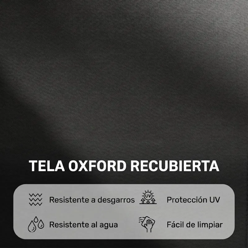 Outsunny Tumbona Plegable con Respaldo Regulable en 4 Posiciones Tumbona de Jardín con Orificio de Lectura Almohada Marco Metálico y Tela Oxford para Playa Terraza Carga 120 kg 190x56x28 cm Negro