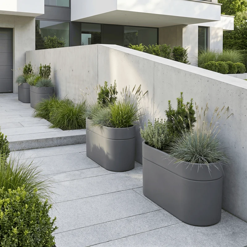 Jardinière INFINITY LINE 120x40x60cm anthracite