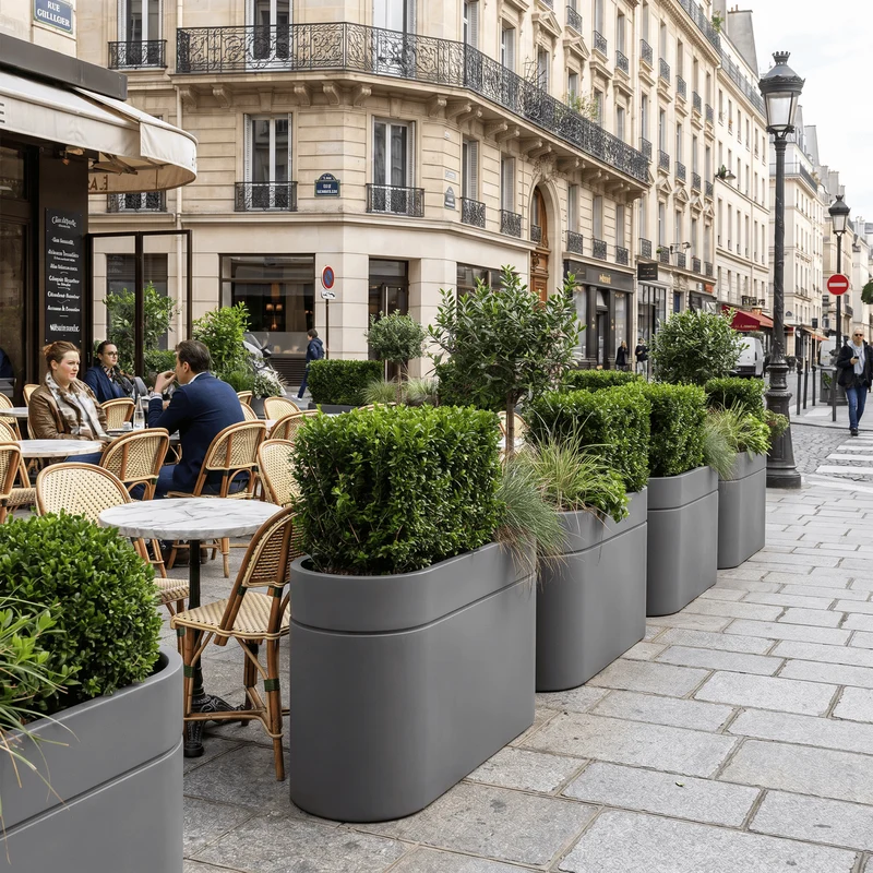Jardinière INFINITY LINE 120x40x60cm anthracite