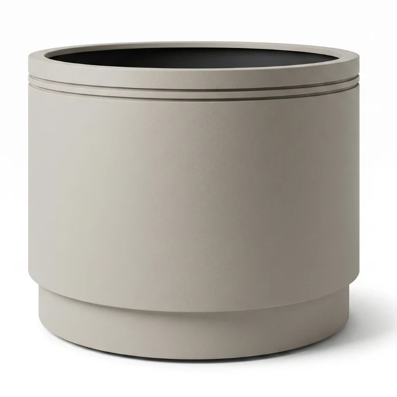 Pot INFINITY ROUND 120x100cm champagne