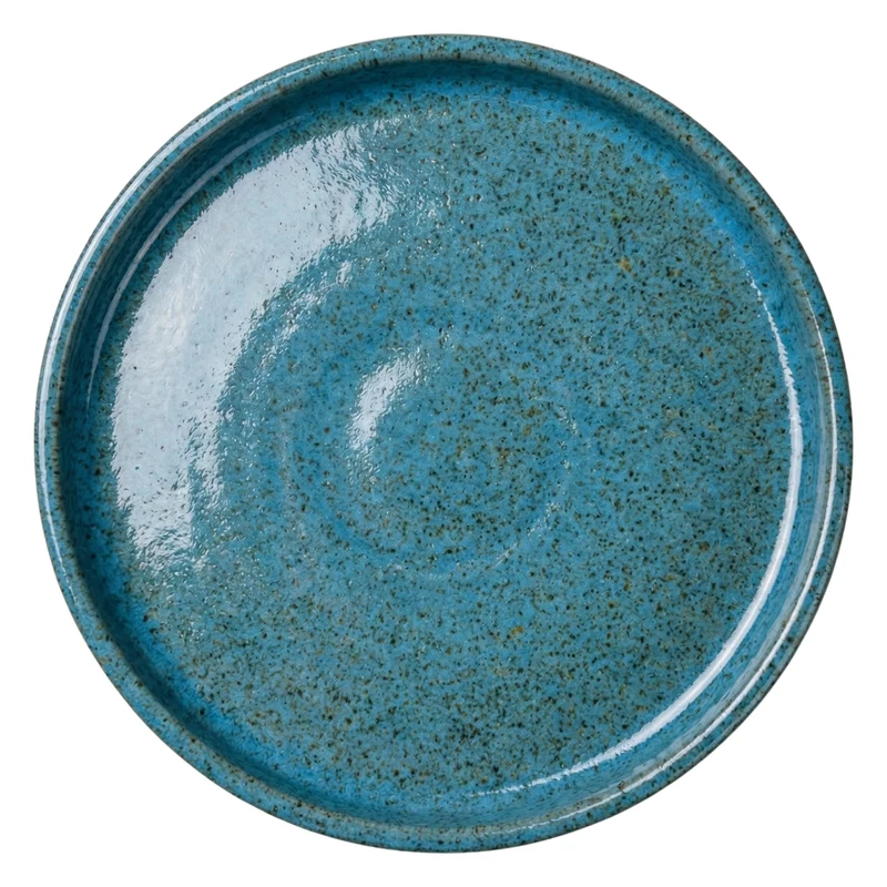 Soucoupe ronde 24cm bleu acier