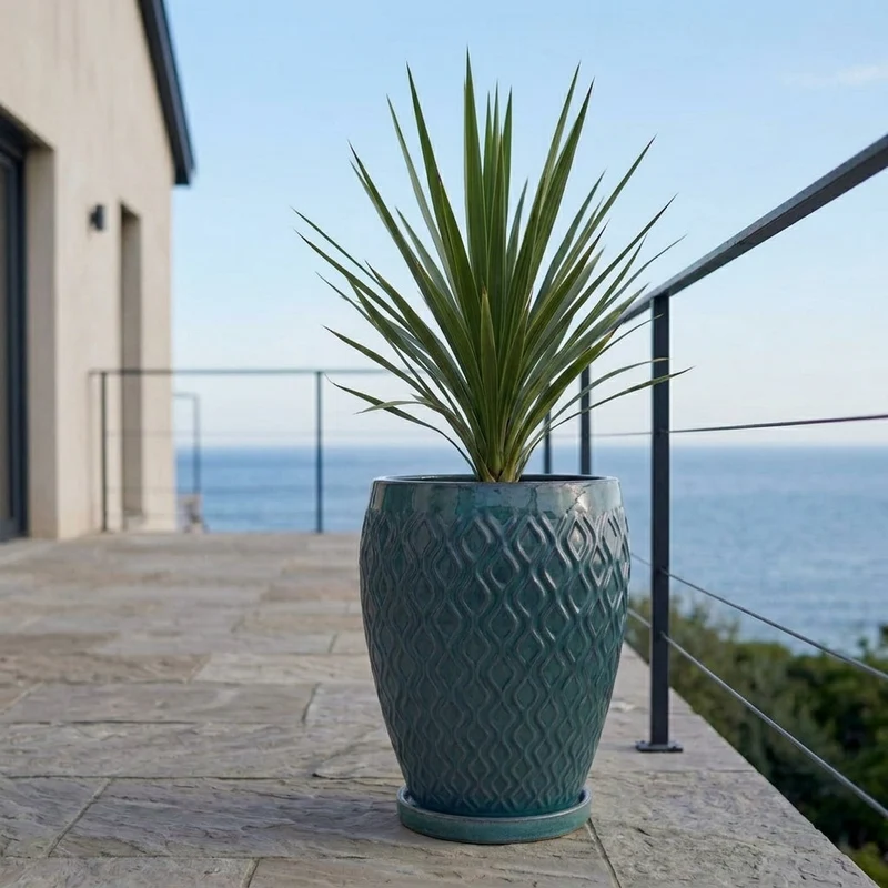 Soucoupe ronde 15cm bleu acier