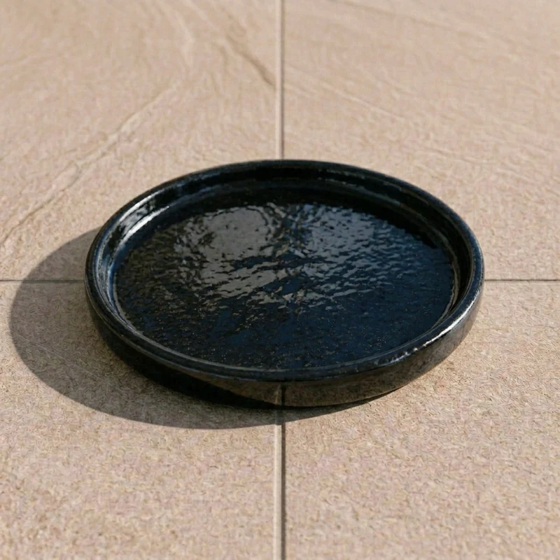Soucoupe ronde 15cm noir