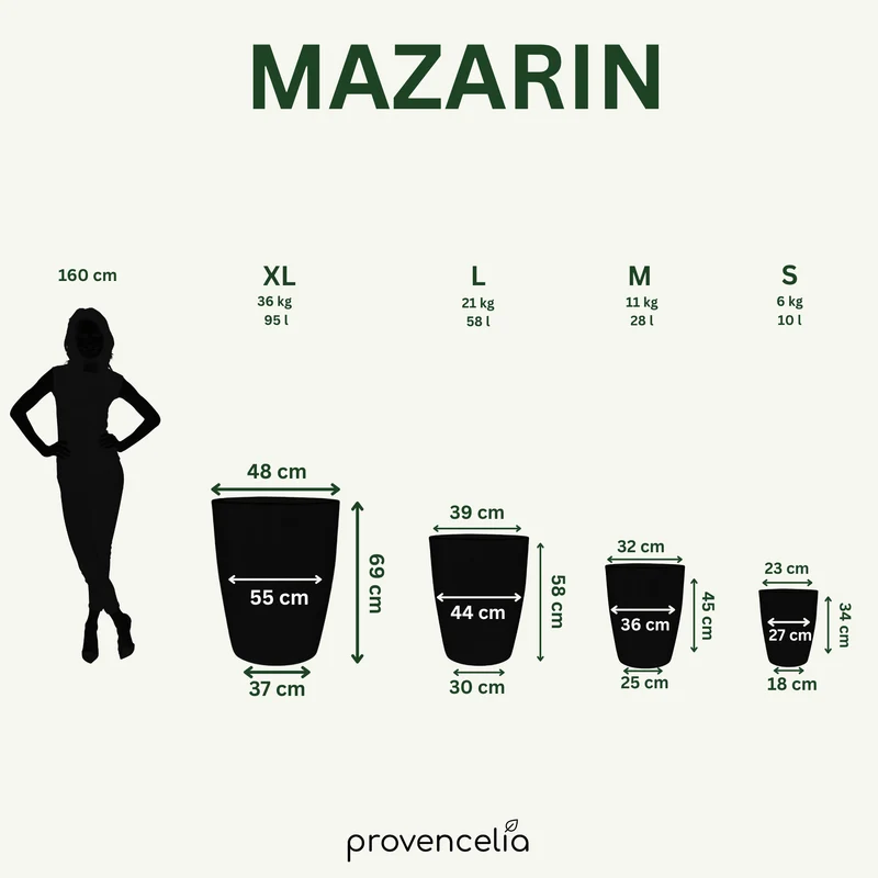 Pot MAZARIN 27x34cm jade