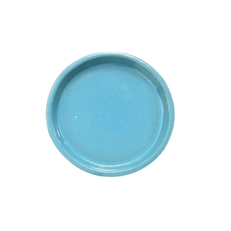 Soucoupe ronde 24cm bleu ciel