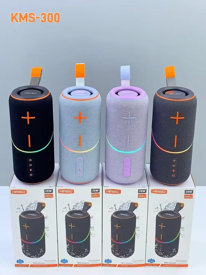 Altavoz Bluetooth KMS-300 TWS con Sonido Estéreo Potente
