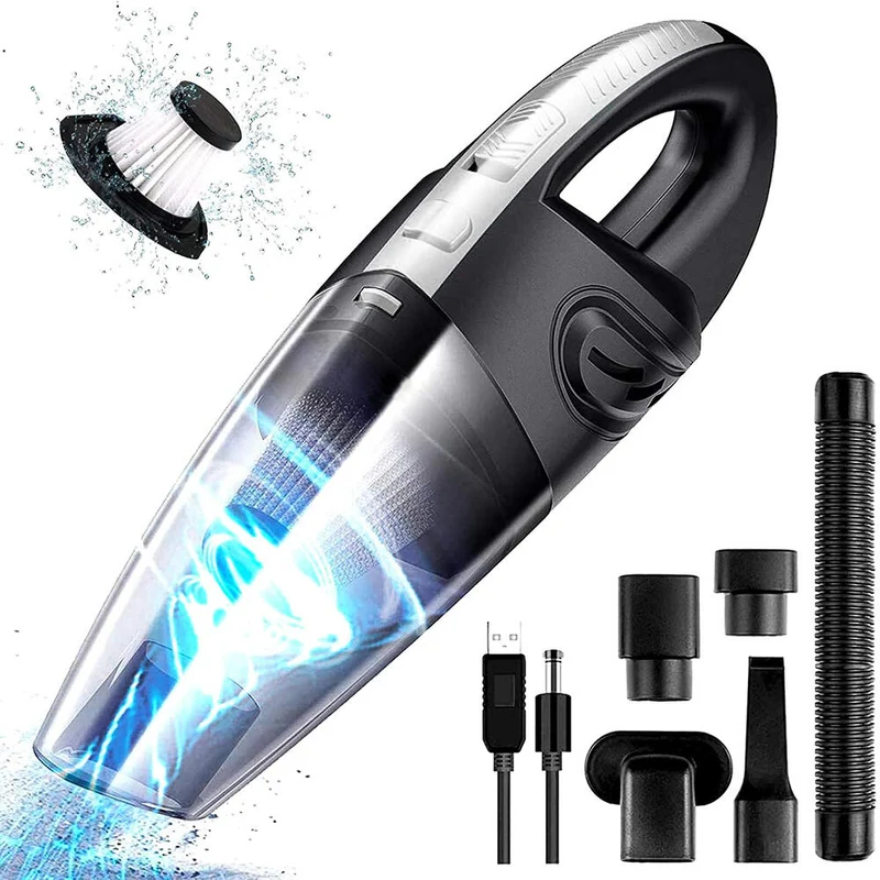 Aspiradora De Mano Recargable 120W Aspiradora de Coche Potente