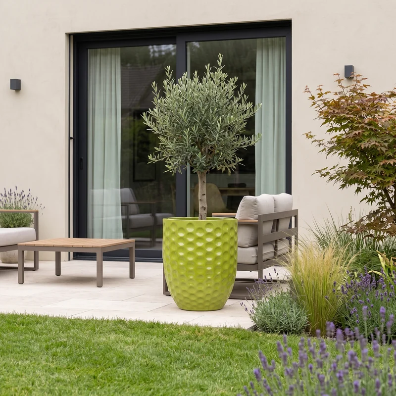 Pot MEROVEE 55x65cm vert olive