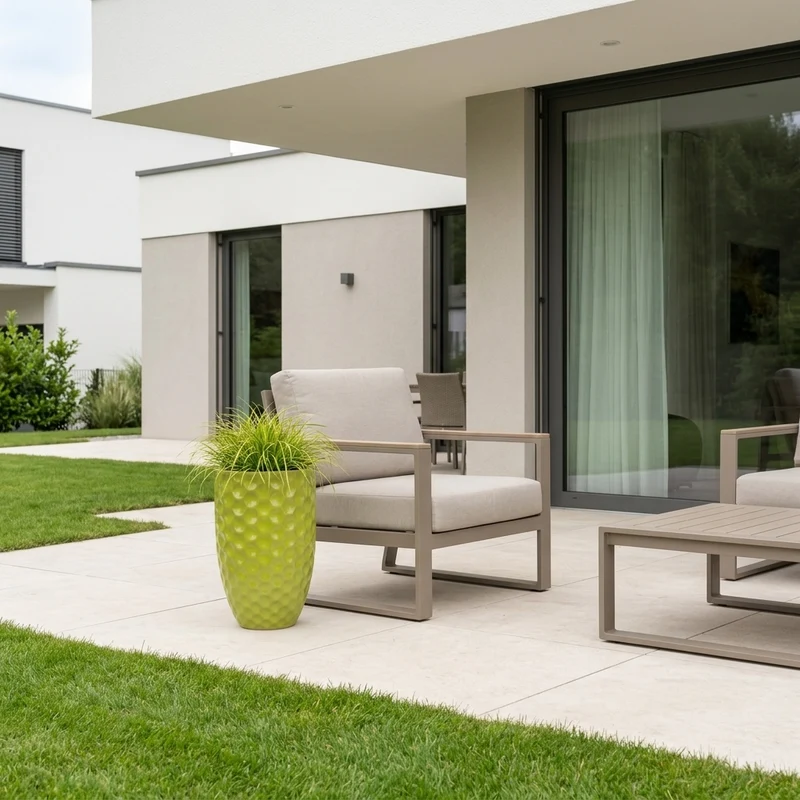 Pot Merovee 30x45cm vert olive