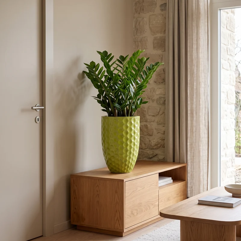 Pot Merovee 30x45cm vert olive