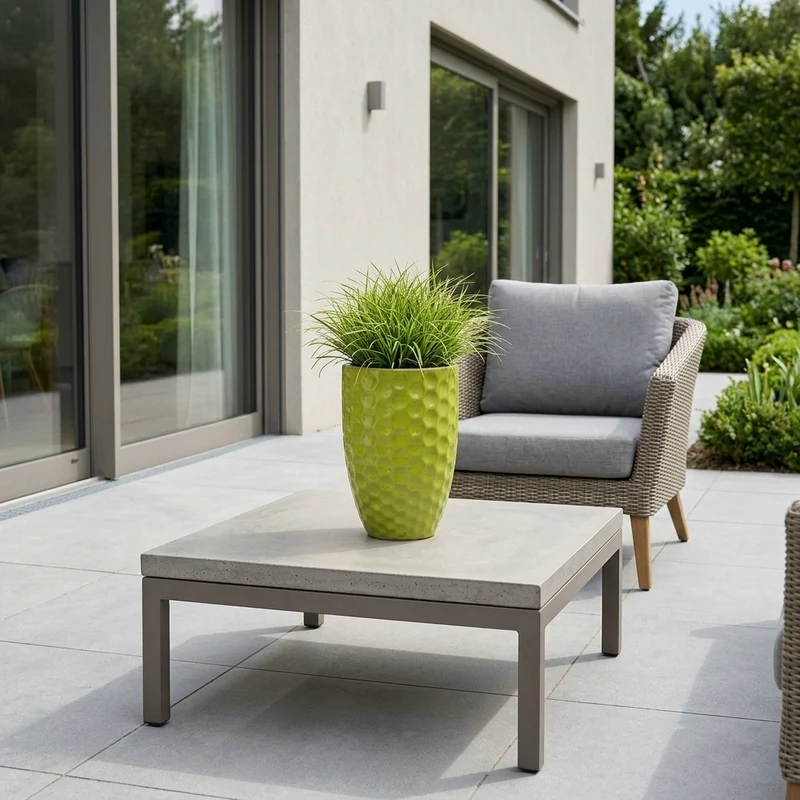 Pot Merovee 23x35cm vert olive