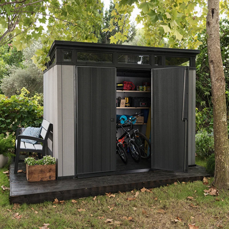 Abri de jardin ARTISAN 9x7 Gris