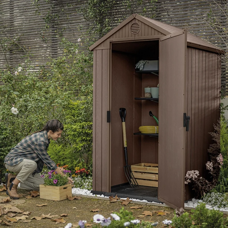 Abri de jardin DARWIN 4x4 Marron