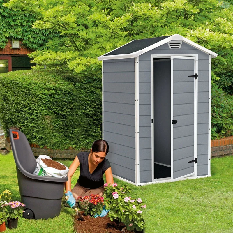 Abri de jardin MANOR 4x3, Gris
