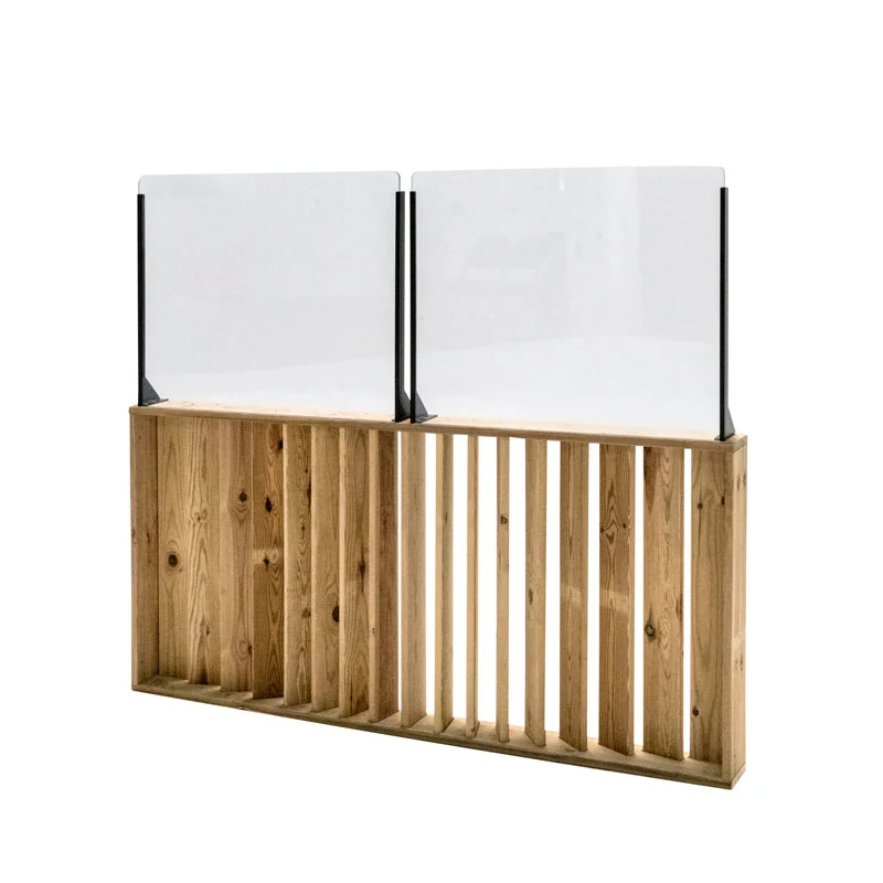 Barandilla fija de madera 150x12x135
