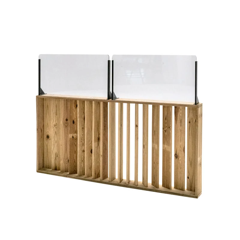 Barandilla fija de madera 150x12x115