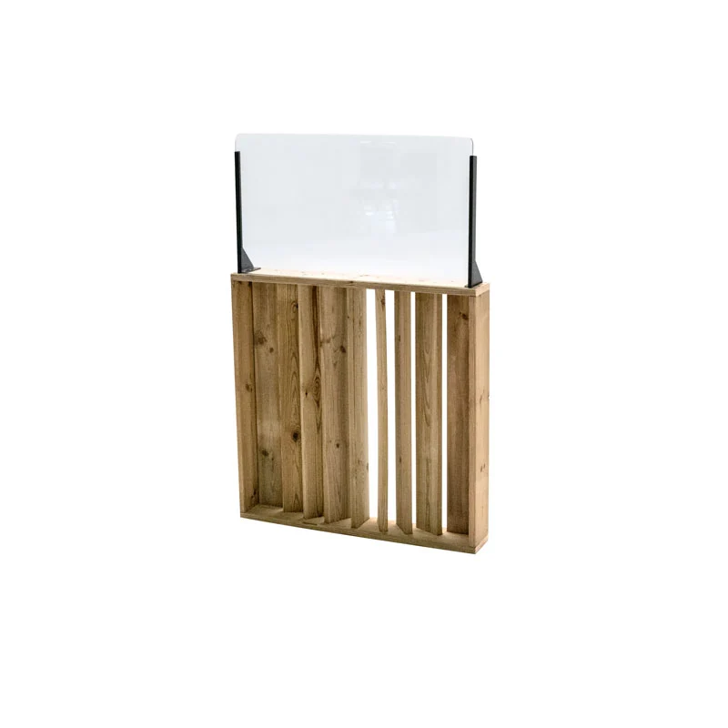 Barandilla fija de madera 75x12x115
