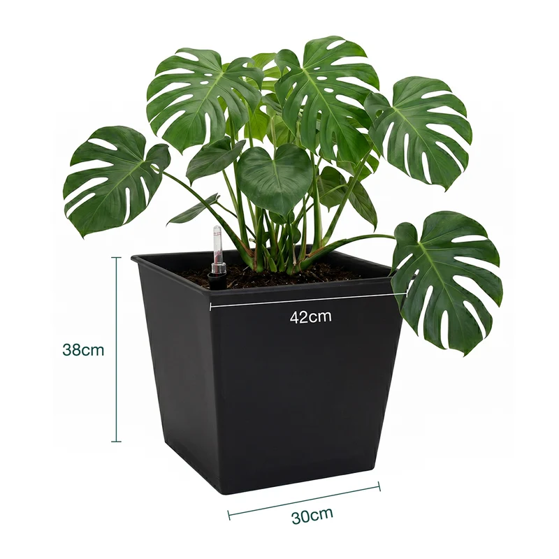 Maceta de autorriego Nidum 67 L 42×42×38 cm