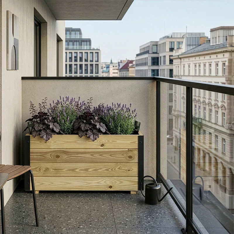 Jardinera rectangular Ghio 80x40x40