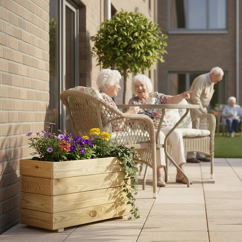 Jardinera rectangular Ghio 70x30x40