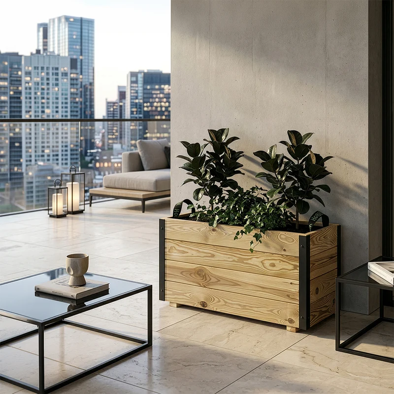 Jardinera rectangular Ghio 70x30x40