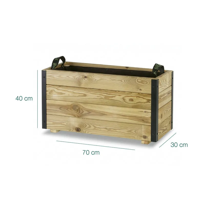 Jardinera rectangular Ghio 70x30x40