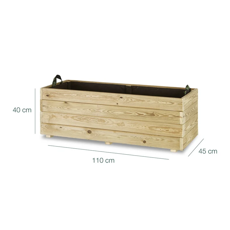 Jardinera rectangular Ghio 110x45x40