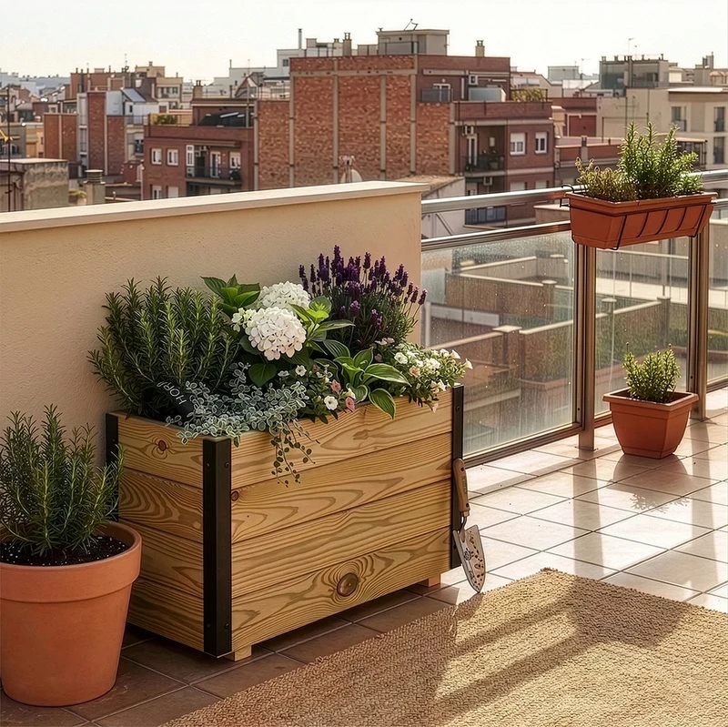 Jardinera rectangular Ghio 60x30x40