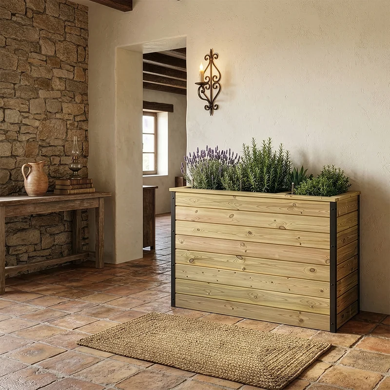 Jardinera Nidum autorriego 110x40x80