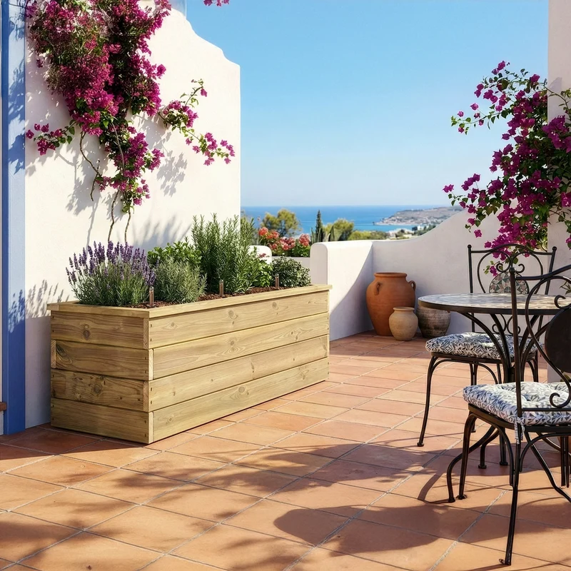 Jardinera Nidum Basic autorriego 110x40x40