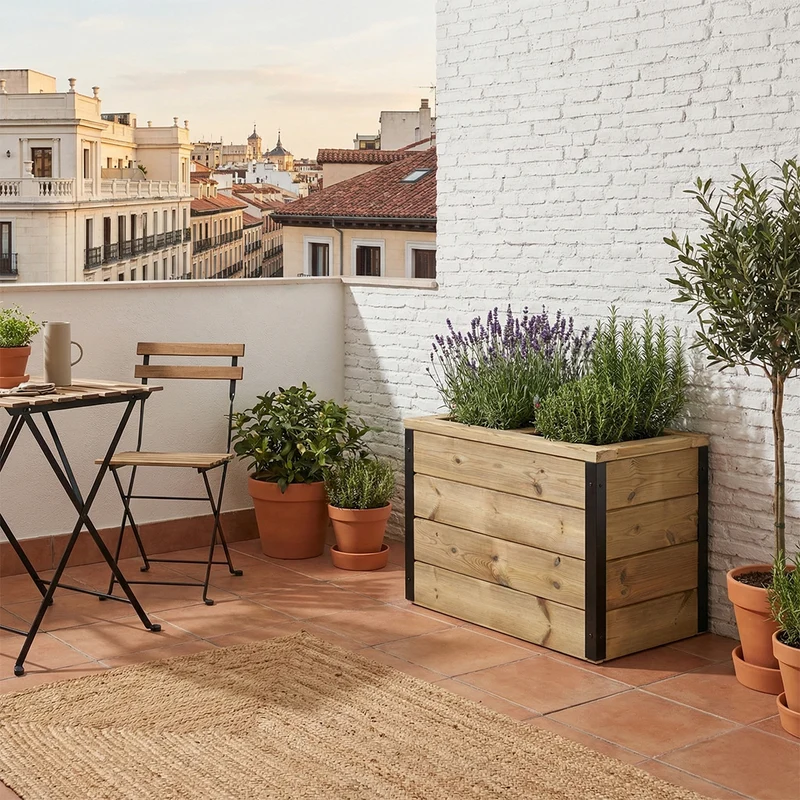Jardinera Nidum autorriego 60x34x40
