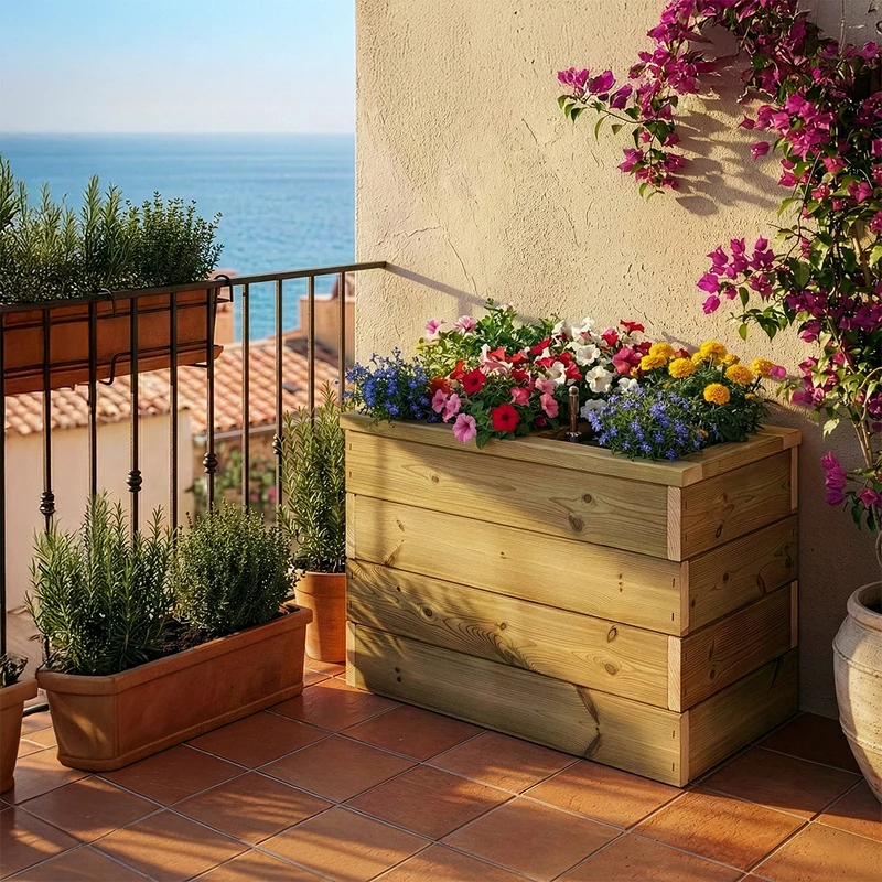 Jardinera Nidum autorriego 60x34x40