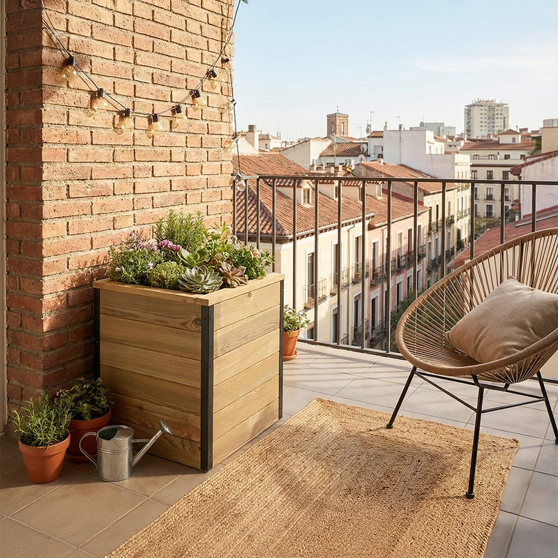 Jardinera Nidum autorriego 50x50x60