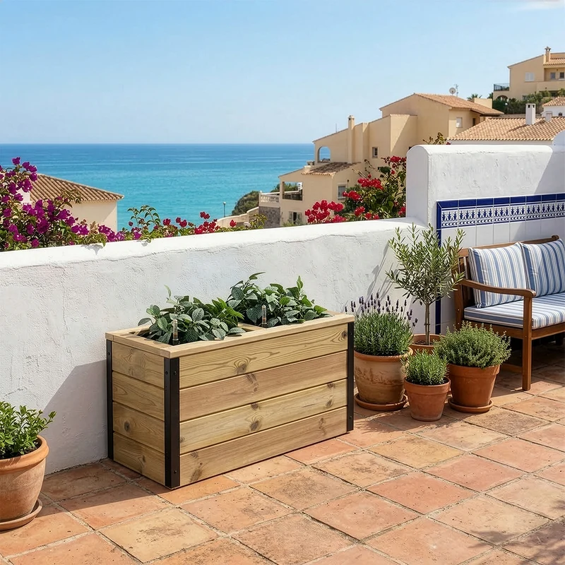 Jardinera Nidum autorriego 75x40x40