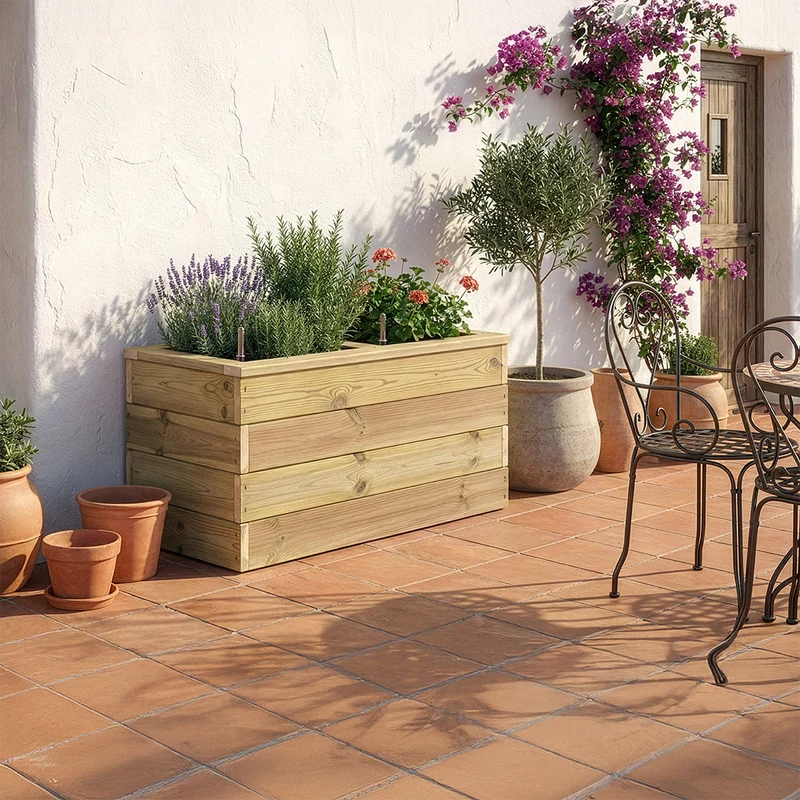 Jardinera Nidum autorriego 75x40x40