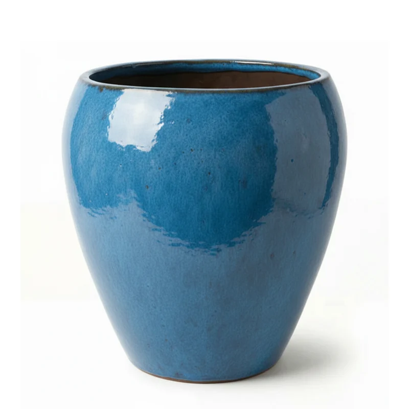 Pot LAFONTAINE2 52x52cm Bleu azur