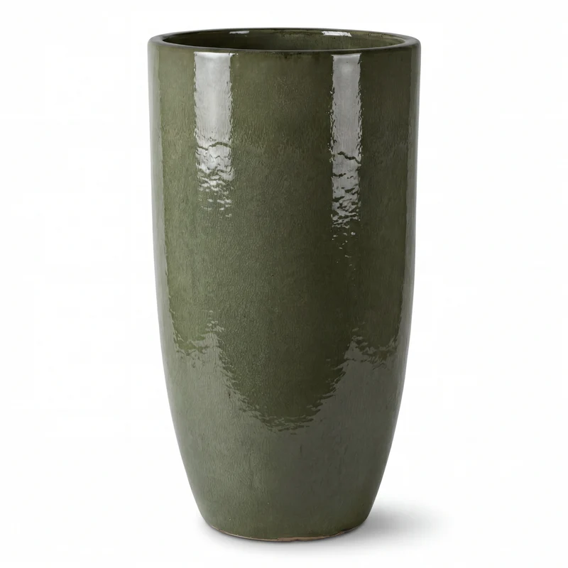 Pot EIFFEL 47x92cm vert crème