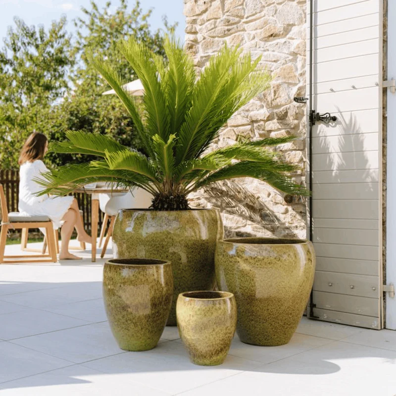 Pot LAFONTAINE 23x35cm vert lac