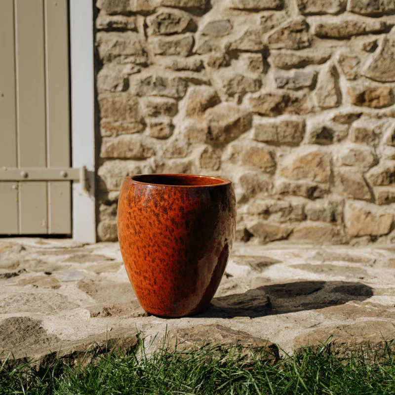 Pot LAFONTAINE 23x35cm rouille d'automne