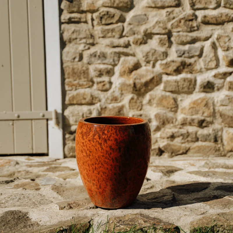 Pot LAFONTAINE 23x35cm rouille d'automne