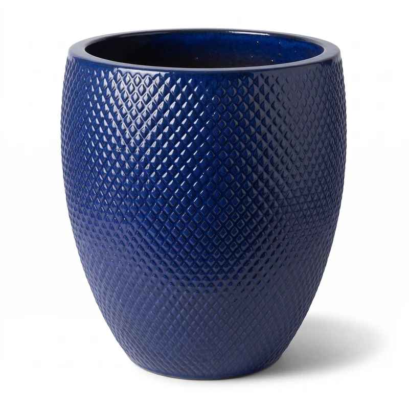 Pot SIGNAC 38x44cm bleu cobalt