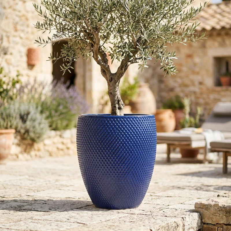 Pot SIGNAC 38x44cm bleu cobalt