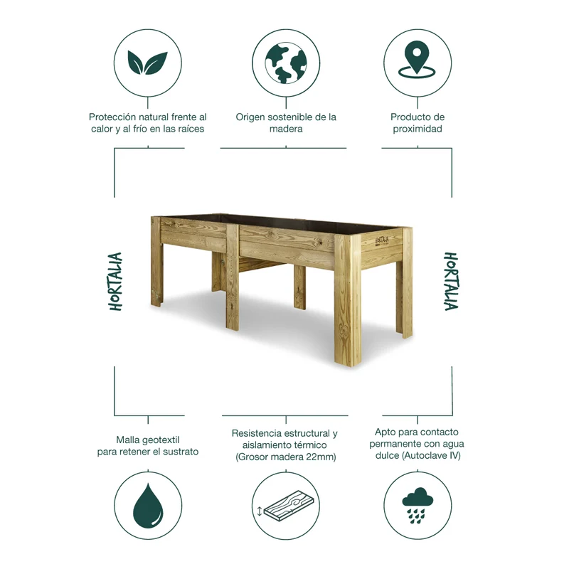 Mesa de cultivo Gardenbrico XXL80