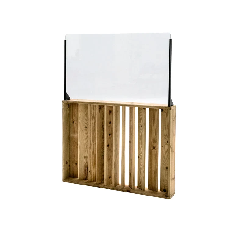 Barandilla fija de madera 100x12x135