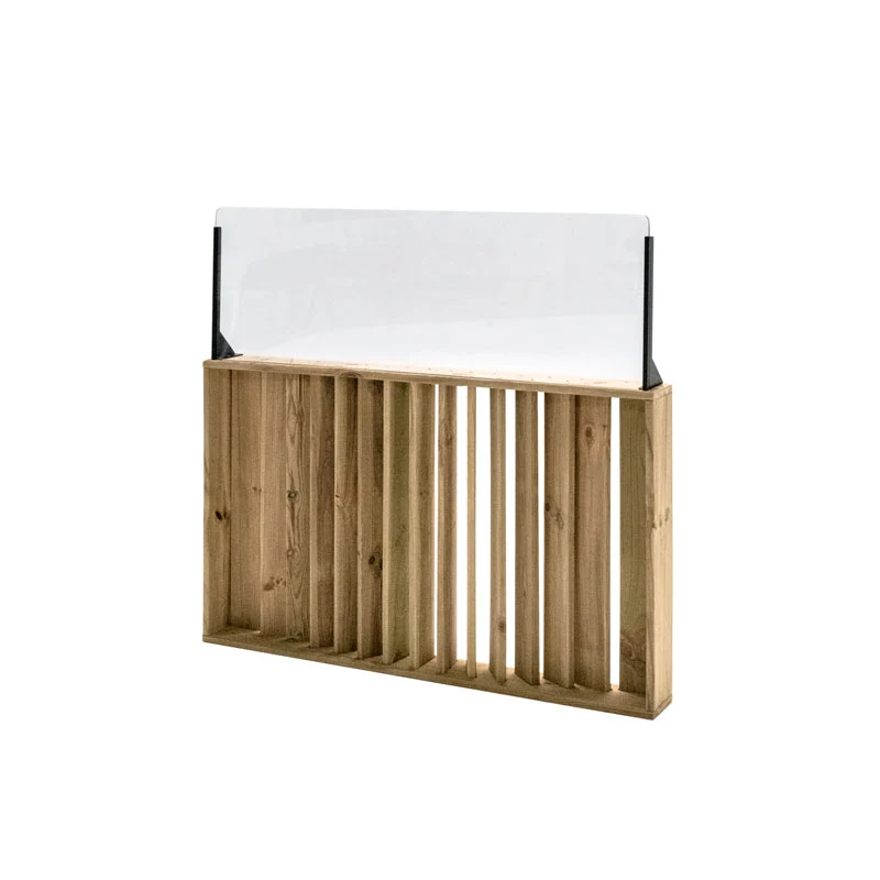 Barandilla fija de madera 120x12x115