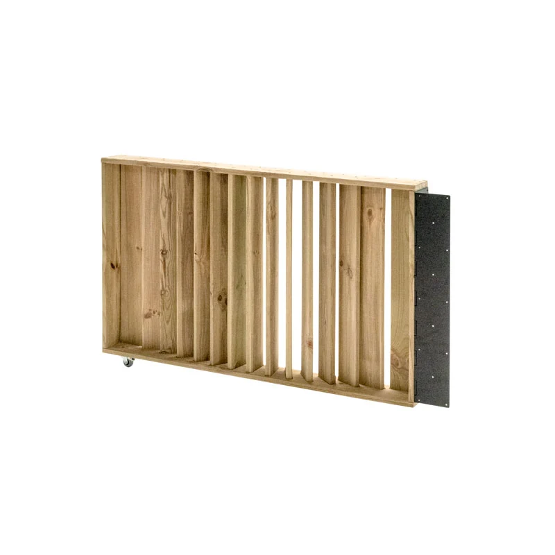 Barandilla abatible de madera 120x12x80