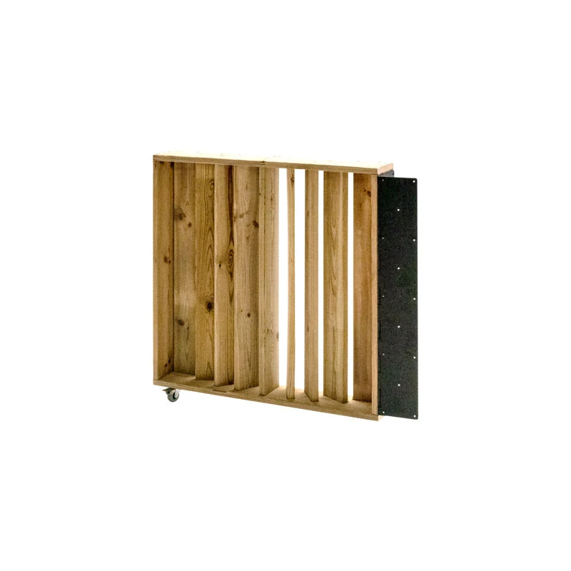 Barandilla abatible de madera 75x12x80