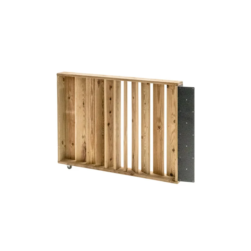 Barandilla abatible de madera 100x12x80